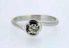 Solitario oro bianco cod.3094 TR con diamante ct 0.18